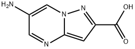 Pyrazolo[1,5-a]pyrimidine-2-carboxylic acid, 6-amino- Struktur