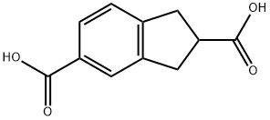1H-Indene-2,5-dicarboxylic acid, 2,3-dihydro- Struktur
