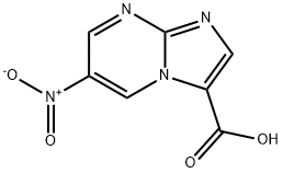 6-nitroimidazo[1,2-a]pyrimidine-3-carboxylic acid Struktur