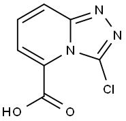 3-chloro-[1,2,4]triazolo[4,3-a]pyridine-5-carboxylic acid Struktur