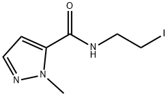 N-(2-iodoethyl)-1-methyl-1H-pyrazole-5-carboxamide Struktur
