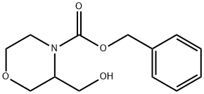 benzyl 3-(hydroxymethyl)morpholine-4-carboxylate Struktur