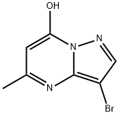 Pyrazolo[1,5-a]pyrimidin-7-ol, 3-bromo-5-methyl- Struktur
