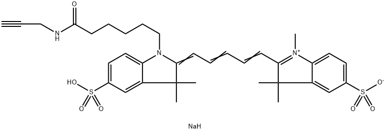 diSulfo-Cy5 alkyne Struktur