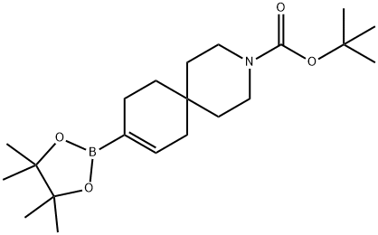 3-Azaspiro[5.5]undec-8-ene-3-carboxylic acid, 9-(4,4,5,5-tetramethyl-1,3,2-dioxaborolan-2-yl)-, 1,1-dimethylethyl ester Struktur