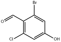 Benzaldehyde, 2-bromo-6-chloro-4-hydroxy- Struktur