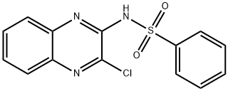 Benzenesulfonamide, N-(3-chloro-2-quinoxalinyl)- Struktur
