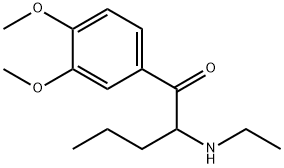 1-Pentanone, 1-(3,4-dimethoxyphenyl)-2-(ethylamino)- Struktur