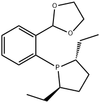 1,3-Dioxolane, 2-[2-[(2R,5R)-2,5-diethyl-1-phospholanyl]phenyl]-, 1710765-27-7, 結(jié)構(gòu)式