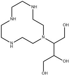 1,2,4-Butanetriol, 3-(1,4,7,10-tetraazacyclododec-1-yl)- Struktur