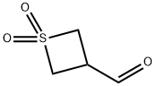 3-Thietanecarboxaldehyde, 1,1-dioxide Struktur