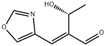 Butanal, 3-hydroxy-2-(4-oxazolylmethylene)-, (2E,3R)- Struktur