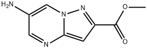 Pyrazolo[1,5-a]pyrimidine-2-carboxylic acid, 6-amino-, methyl ester Struktur
