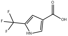 1H-Pyrrole-3-carboxylic acid, 5-(trifluoromethyl)- Struktur