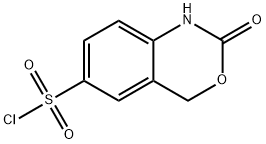 2H-3,1-Benzoxazine-6-sulfonyl chloride, 1,4-dihydro-2-oxo-|2-氧代-2,4-二氫-1H-3,1-苯并惡嗪-6-磺酰氯