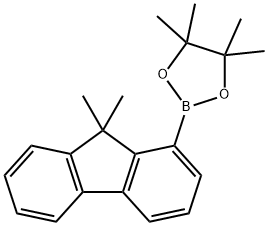 1,3,2-Dioxaborolane, 2-(9,9-dimethyl-9H-fluoren-1-yl)-4,4,5,5-tetramethyl- Struktur