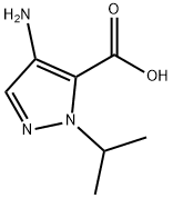 1H-Pyrazole-5-carboxylic acid, 4-amino-1-(1-methylethyl)- Struktur