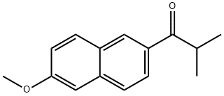 1-(6-Methoxy-2-naphthalenyl)-2-methyl-1-propanone Struktur