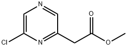 2-Pyrazineacetic acid, 6-chloro-, methyl ester Struktur