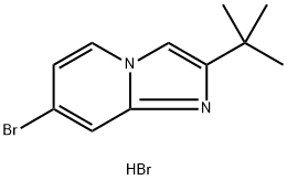 7-Bromo-2-tert-butylimidazo[1,2-a]pyridine hydrobromide Struktur