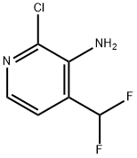 3-Pyridinamine, 2-chloro-4-(difluoromethyl)- Struktur