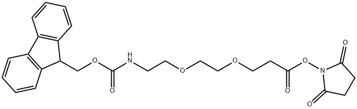 Fmoc-PEG2-NHS ester|FMOC酰胺-二聚乙二醇-NHS酯