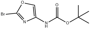 tert-butyl N-(2-bromo-1,3-oxazol-4-yl)carbamate Struktur