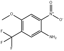 Benzenamine, 4-methoxy-2-nitro-5-(trifluoromethyl)- Struktur