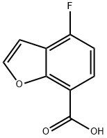 7-Benzofurancarboxylic acid, 4-fluoro- Struktur