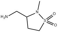3-(aminomethyl)-2-methyl-1lambda6,2-thiazolidine-1,1-dione Struktur