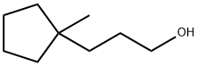 Cyclopentanepropanol, 1-methyl- Structure