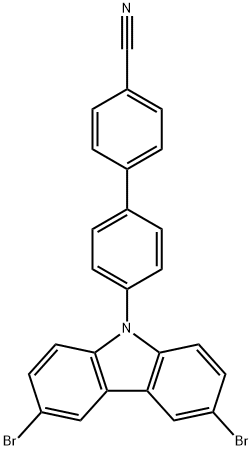 [1,1'-Biphenyl]-4-carbonitrile, 4'-(3,6-dibromo-9H-carbazol-9-yl)-|4′-(3,6-二溴-9H-咔唑-9-基)[1,1′-聯(lián)苯]-4-甲腈
