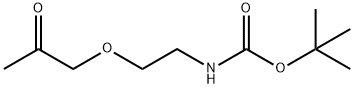 tert-butyl N-[2-(2-oxopropoxy)ethyl]carbamate Struktur