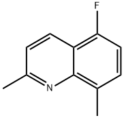 Quinoline, 5-fluoro-2,8-dimethyl- Struktur