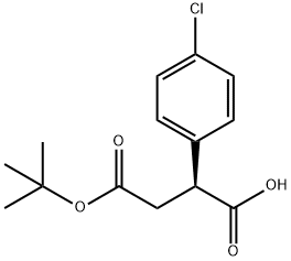 Butanedioic acid, 2-(4-chlorophenyl)-, 4-(1,1-dimethylethyl) ester, (2S)- Struktur