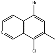 5-bromo-8-chloro-7-methylisoquinoline Struktur