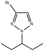 2H-1,2,3-Triazole, 4-bromo-2-(1-ethylpropyl)- Struktur