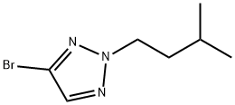 2H-1,2,3-Triazole, 4-bromo-2-(3-methylbutyl)- Structure