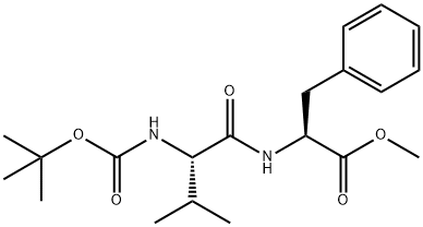 L-Phenylalanine, N-[(1,1-dimethylethoxy)carbonyl]-L-valyl-, methyl ester Struktur