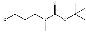 tert-butyl (3-hydroxy-2-methylpropyl)(methyl)carbamate Struktur