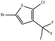 5-溴-2-氯-3-(三氟甲基)噻吩, 2168435-62-7, 結(jié)構(gòu)式