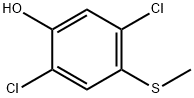 2,5-dichloro-4-(methylthio)-Phenol Struktur