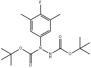 1,2-Hydrazinedicarboxylic acid, 1-(4-fluoro-3,5-dimethylphenyl)-, 1,2-bis(1,1-dimethylethyl) ester|1-(4-氟-3,5-二甲基苯基)肼-1,2-二甲酸二叔丁酯