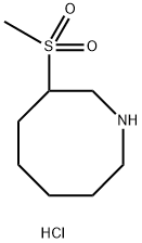 3-methanesulfonylazocane hydrochloride Structure