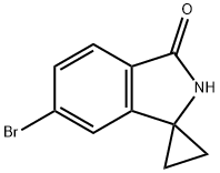 Spiro[cyclopropane-1,1'-[1H]isoindol]-3'(2'H)-one, 6'-bromo- Structure