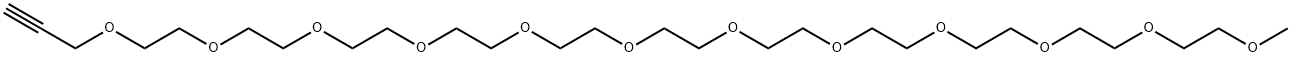 Propargyl-PEG11-methane, 2250411-18-6, 結構式