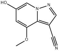 Pyrazolo[1,5-a]pyridine-3-carbonitrile, 6-hydroxy-4-methoxy- 結(jié)構(gòu)式