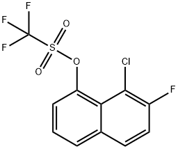 8-氯-7-氟萘-1-基三氟甲磺酸鹽, 2375588-91-1, 結(jié)構(gòu)式