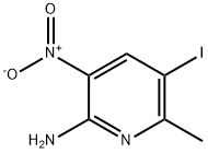 2-Pyridinamine, 5-iodo-6-methyl-3-nitro- Struktur