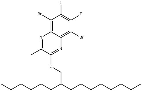 5,8-dibromo-6,7-difluoro-3-
methyl-2-((2-hexyldecyl)oxy)quinoxaline|5,8-二溴-6,7-二氟-2-((2-己基癸基)氧)-3-甲基喹喔啉